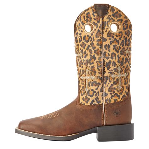 ariat leopard western boots.